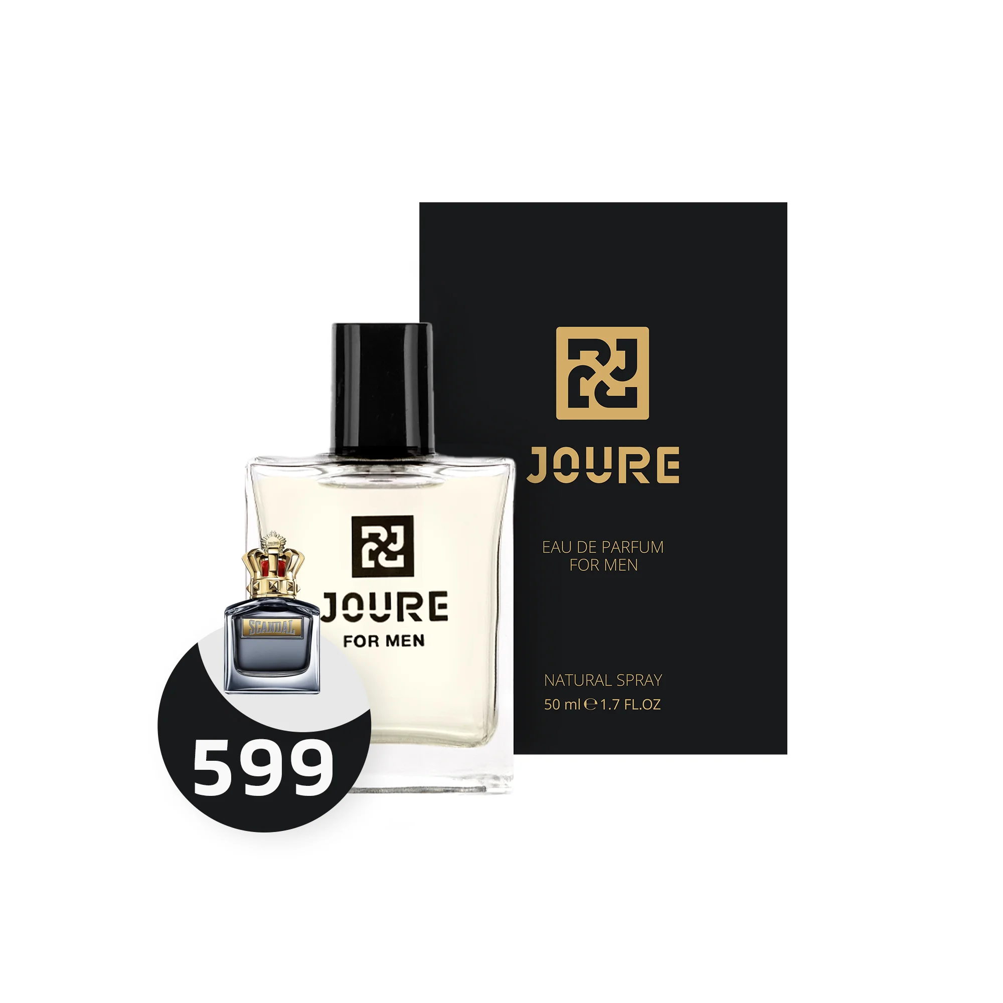 599 ادوپرفیوم مردانه ژوور مدل ژان پل گوتیه اسکندل پور هوم 50میل (Jean Paul Gaultier - Scandal Pour Homme) - تصویر 1